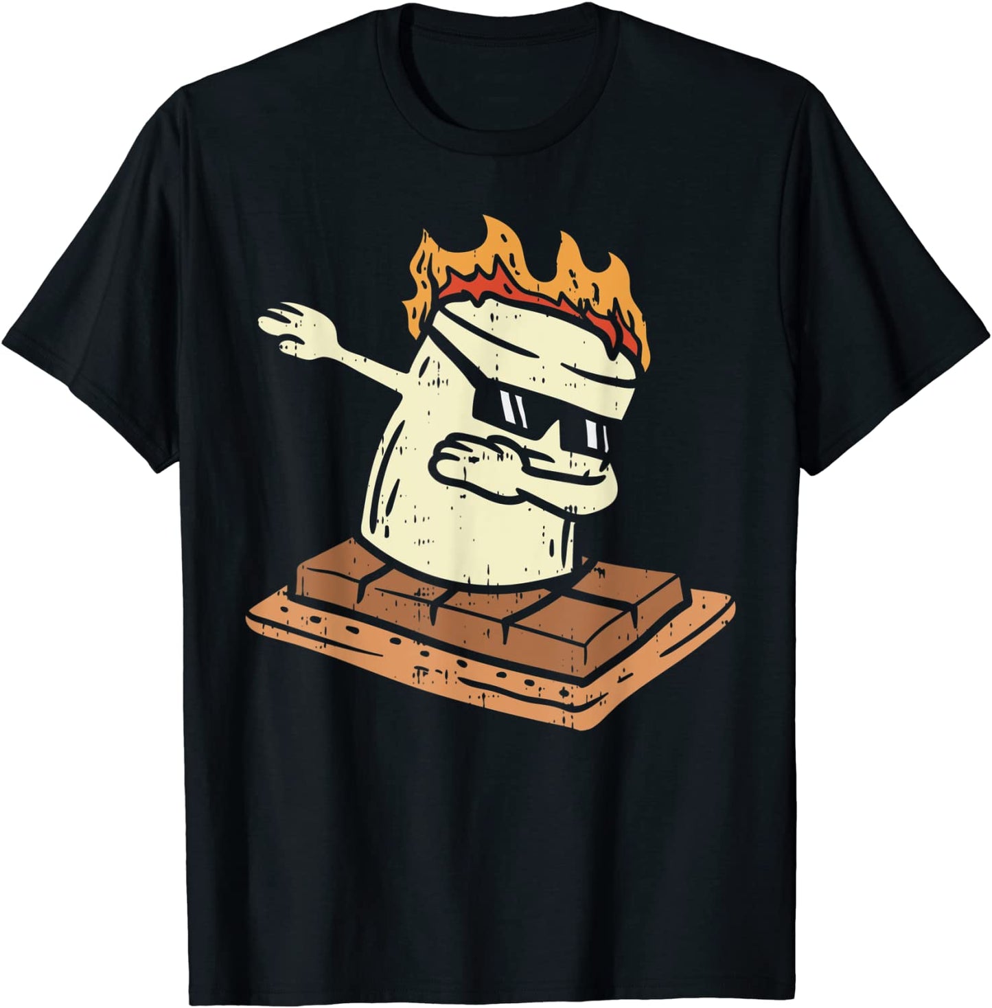 Dabbing Smore Marshmallow Cute Dab Dance Camping Camper Gift T-Shirt