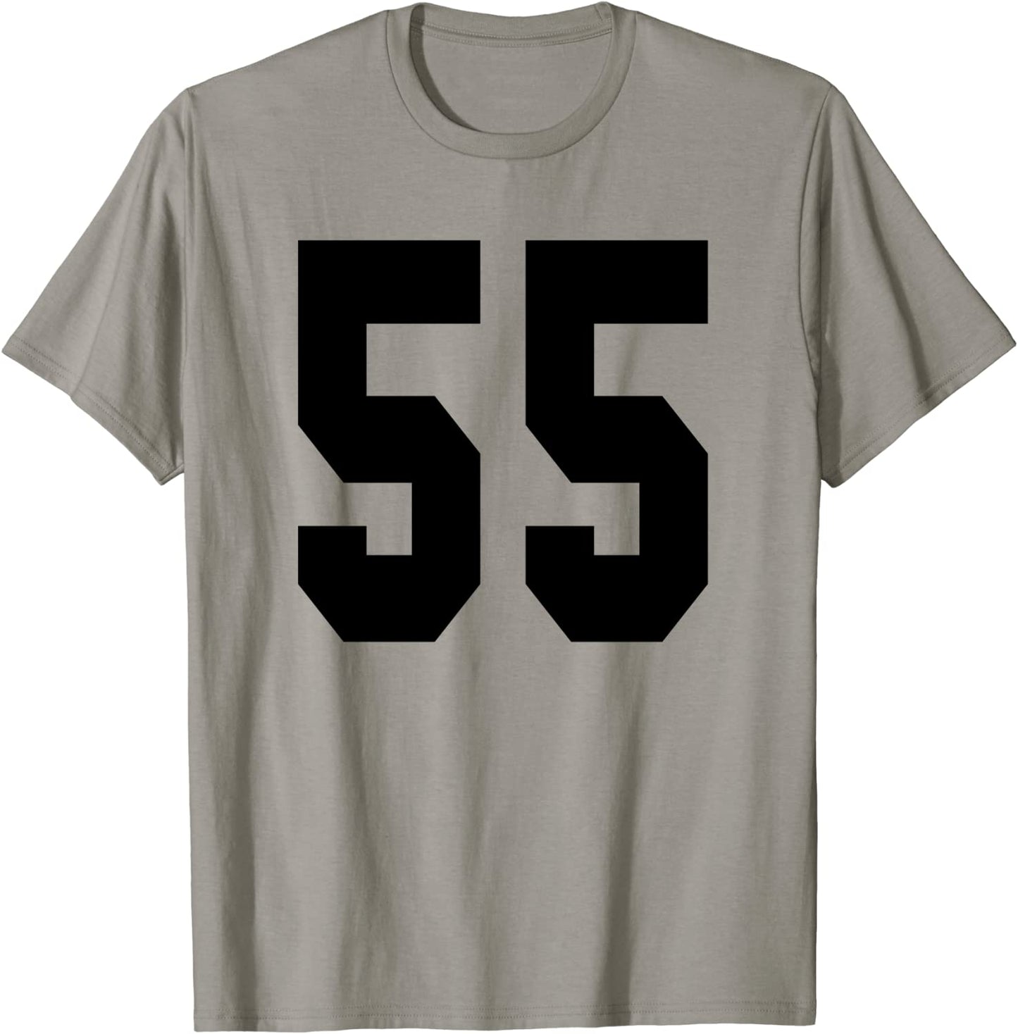 55 Team Sports Jersey Front Back Number Player Fan Tee
