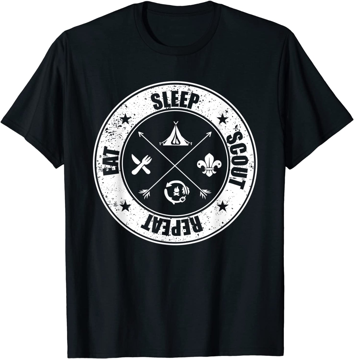 Eat Sleep Scout Repeat Scouting Lover Survival T-Shirt