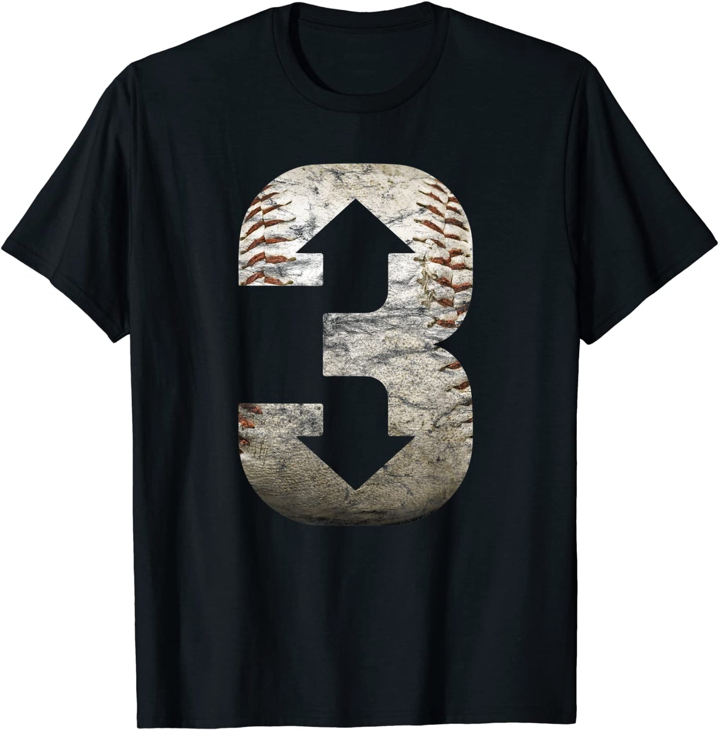 3 Up 3 Down Three Up Three Down Baseball T-Shirt