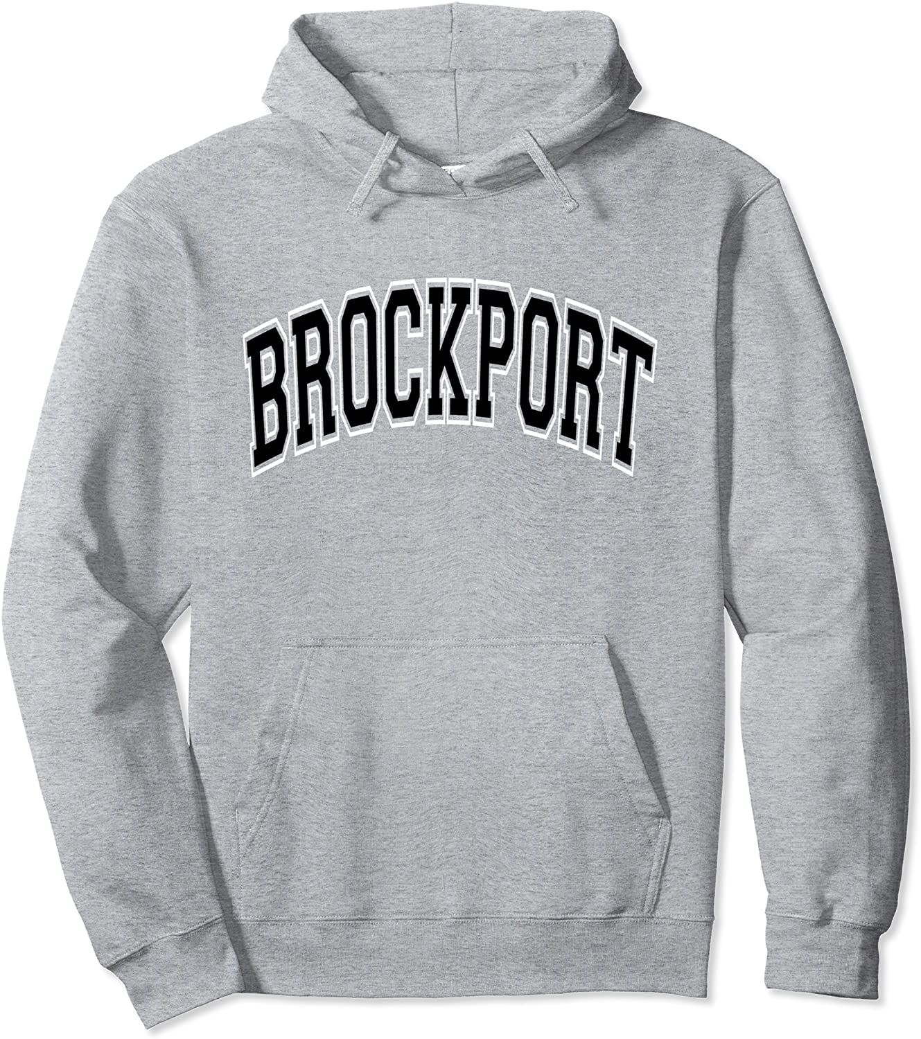 Brockport NY New York Varsity Style Black Text Pullover Hoodie