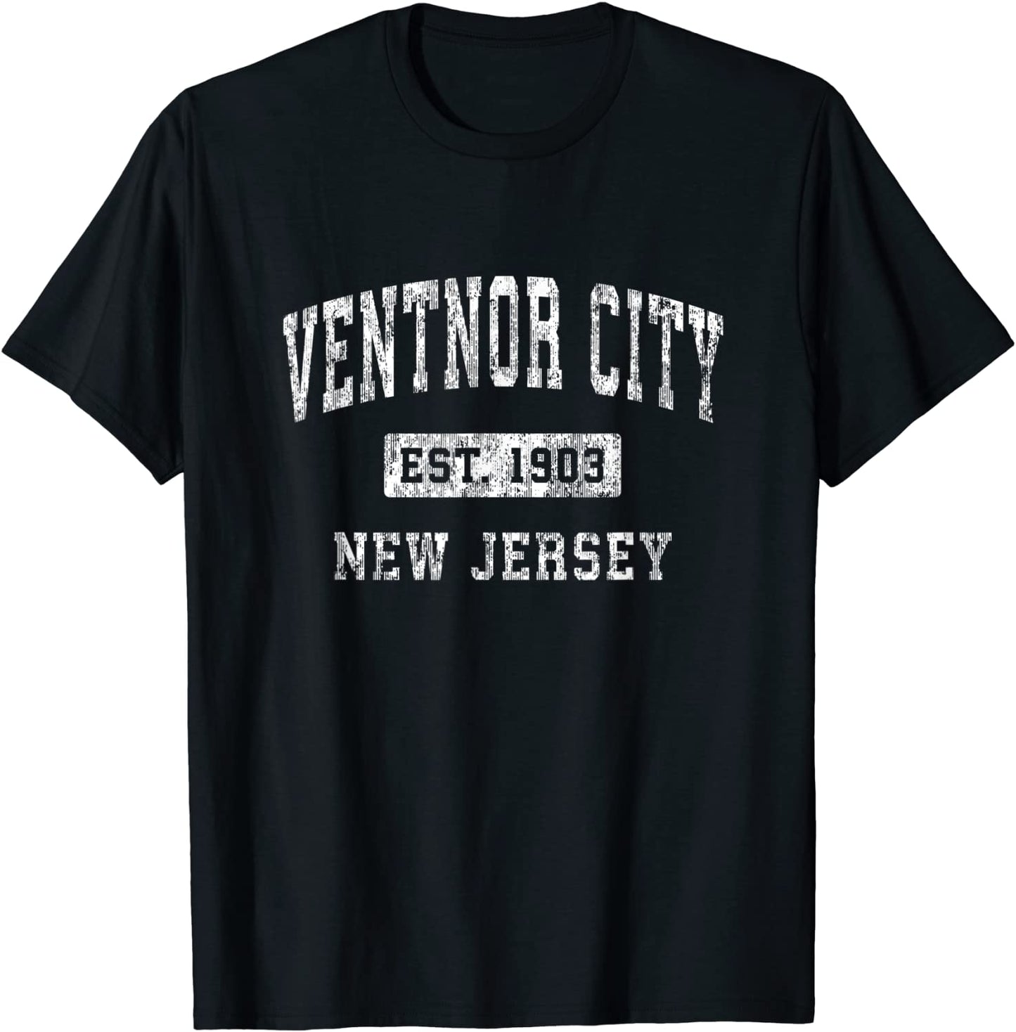 Ventnor City New Jersey NJ Vintage Established Sports Design T-Shirt