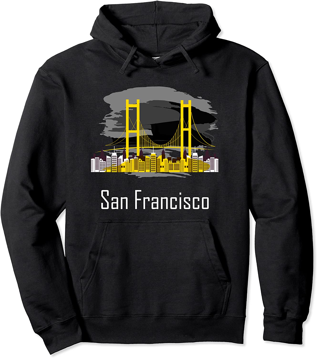 San Francisco California Skyline Souvenir Hoodie