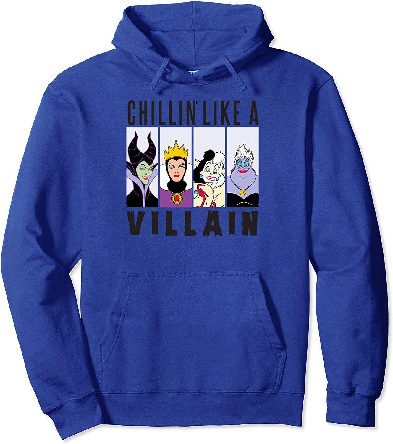 Disney Villain Gang UrsulaEvil QueenCruellaMaleficent Pullover Hoodie