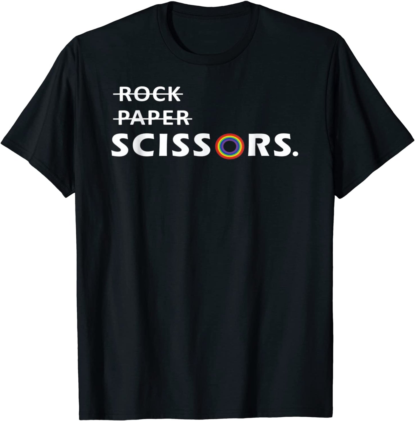 Rock Paper Scissors Lesbian Pride T-Shirt