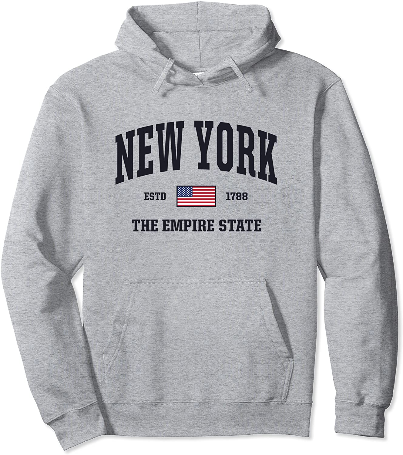 New York Sweatshirt for Men Women Warm Hoodie USA Flag NY