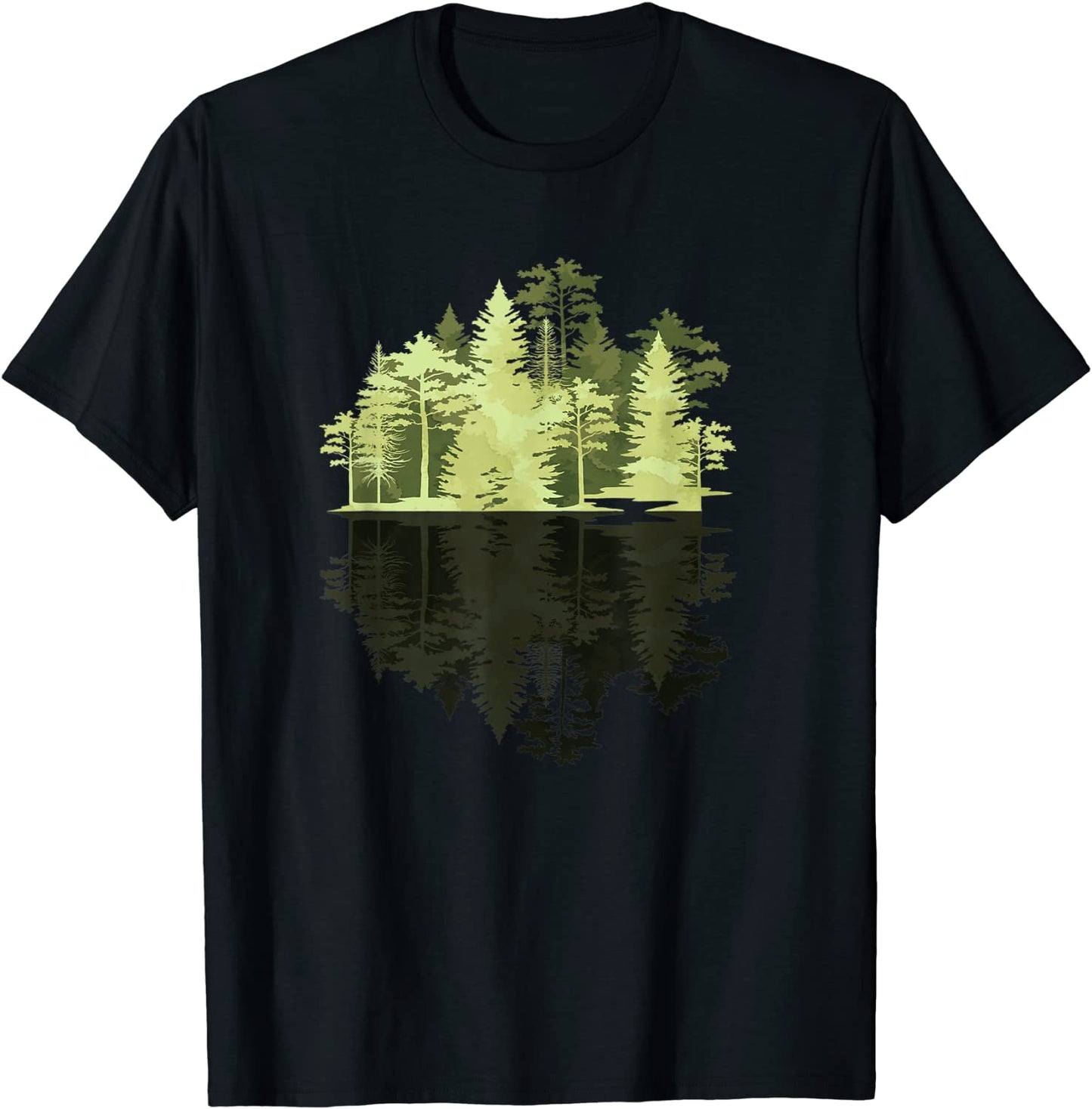 Outdoors Wildlife Trees Nature Reflection Forest T-Shirt