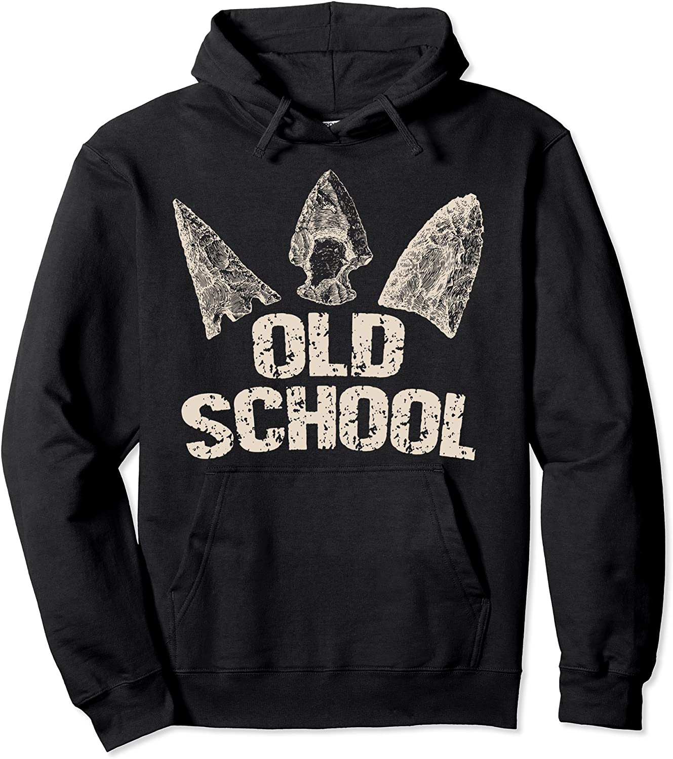 Vintage Arrowhead Hunting Old School Archery Arrow Heads Pullover Hoodie