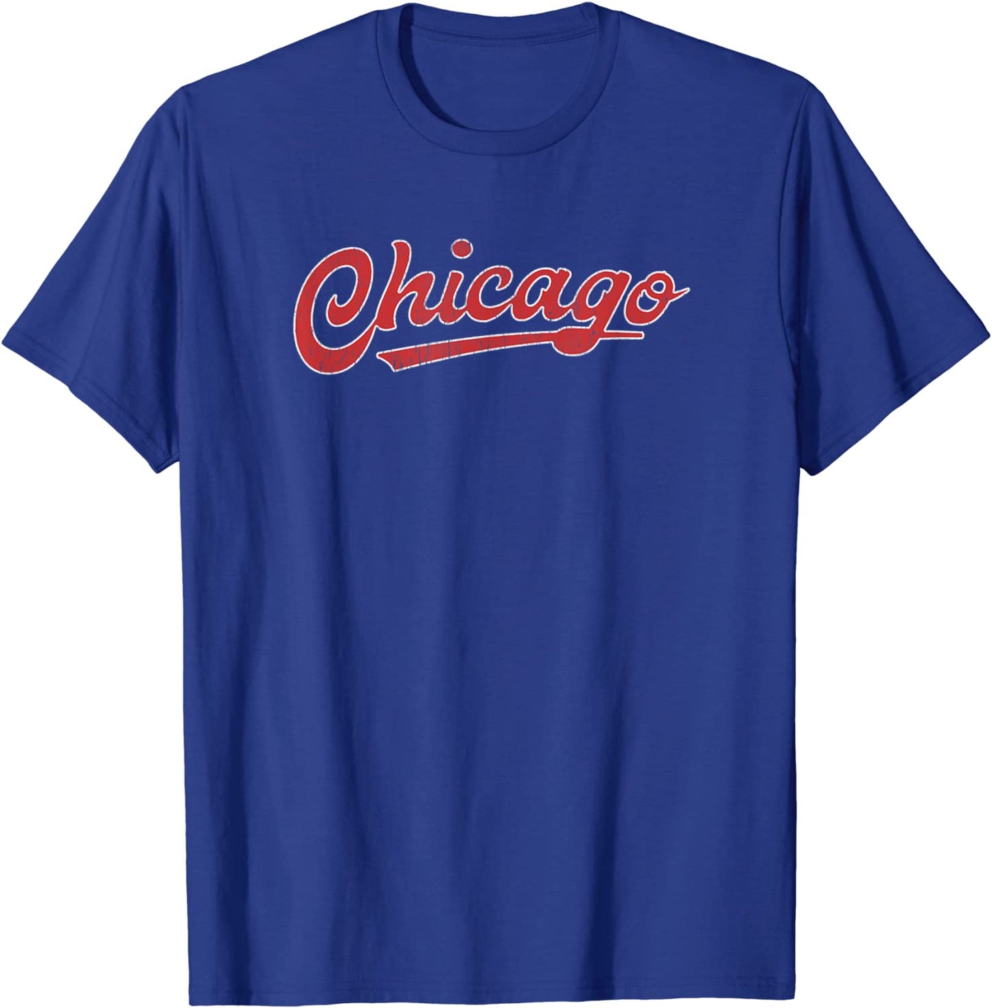 I Love Chicago Vintage Baseball Sports Script T-Shirt