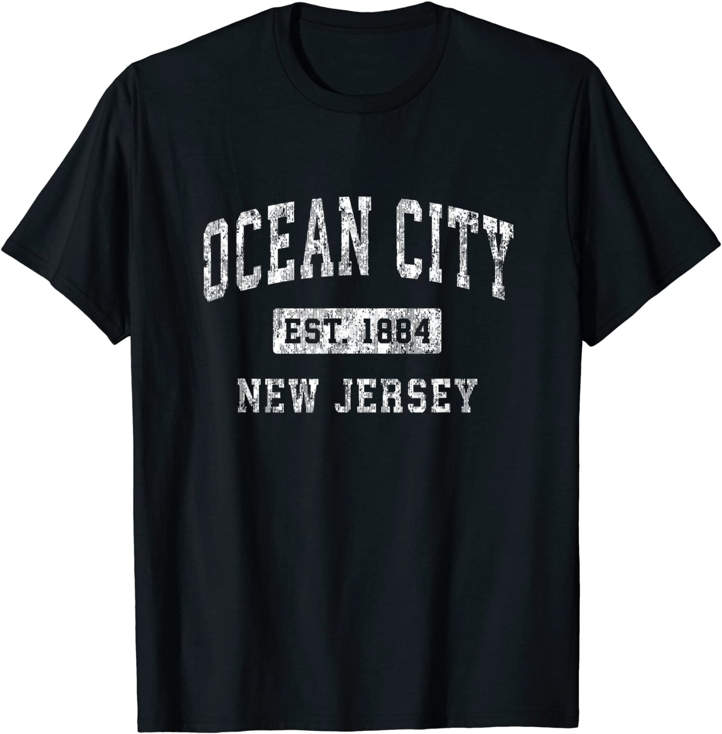 Ocean City New Jersey NJ Vintage Established Sports Design T-Shirt