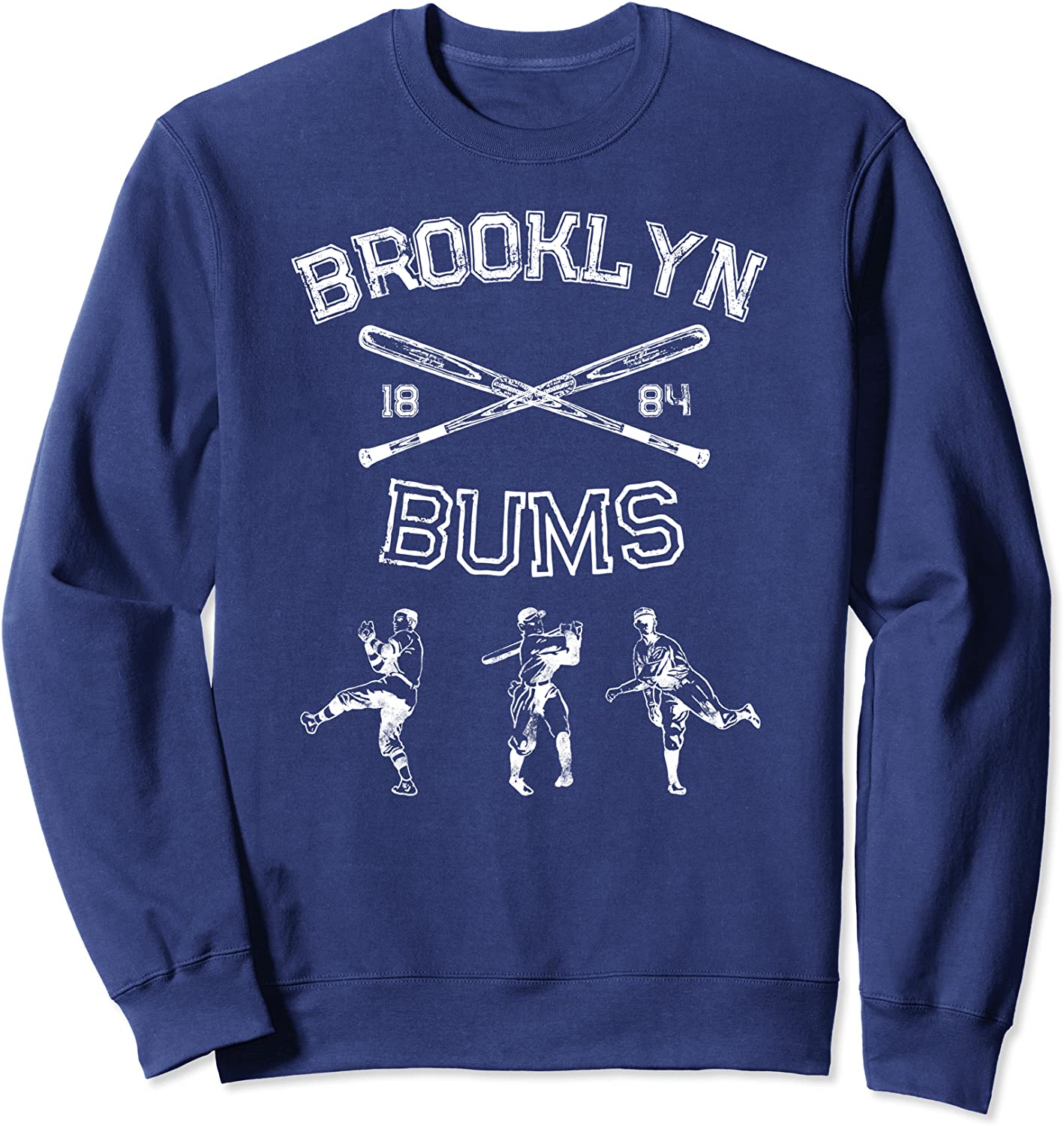 Classic Brooklyn Bums New York Baseball Fan Retro Vintage Sweatshirt