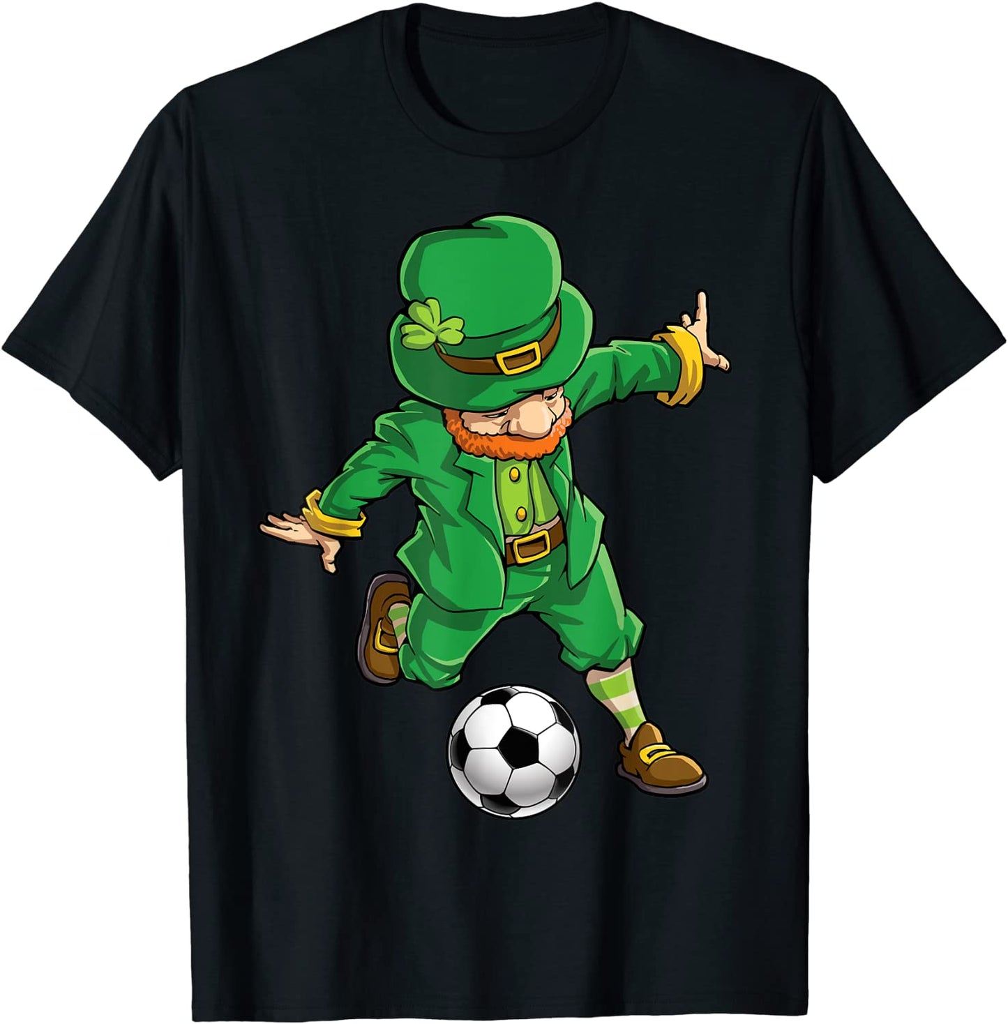 Soccer Leprechaun St Patricks Day Boys Kids Men Sports Gifts T-Shirt