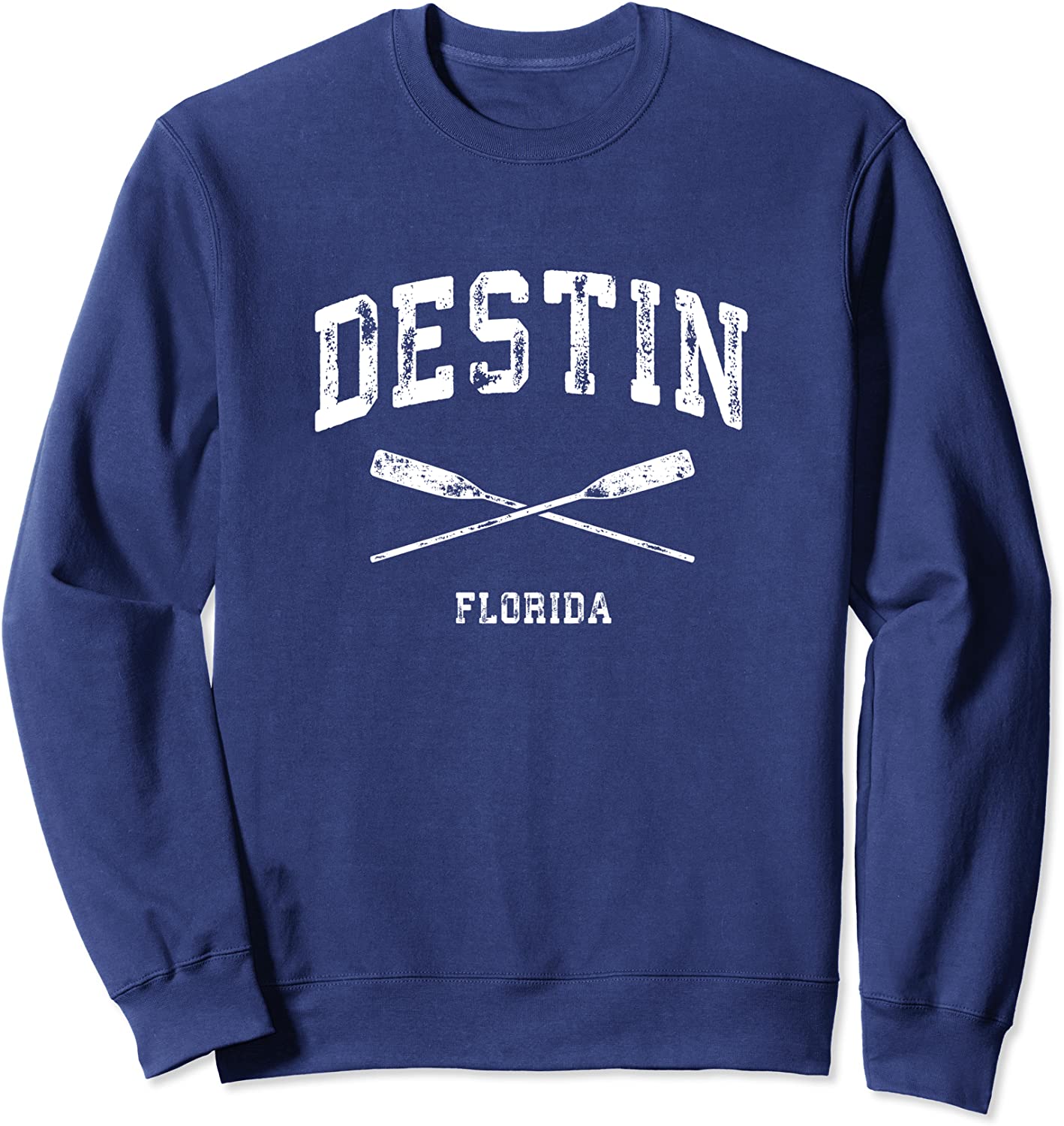 Destin Florida Vintage Nautical Crossed Oars Sweatshirt