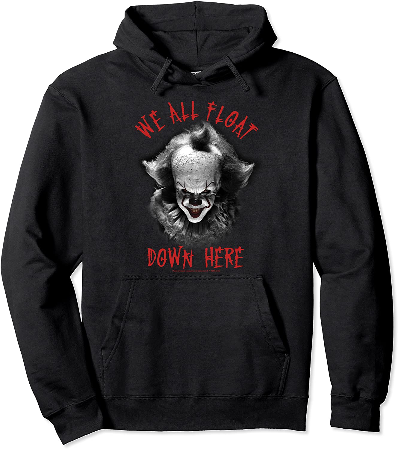 IT Movie Pennywise We All Float Down Here Pullover Hoodie