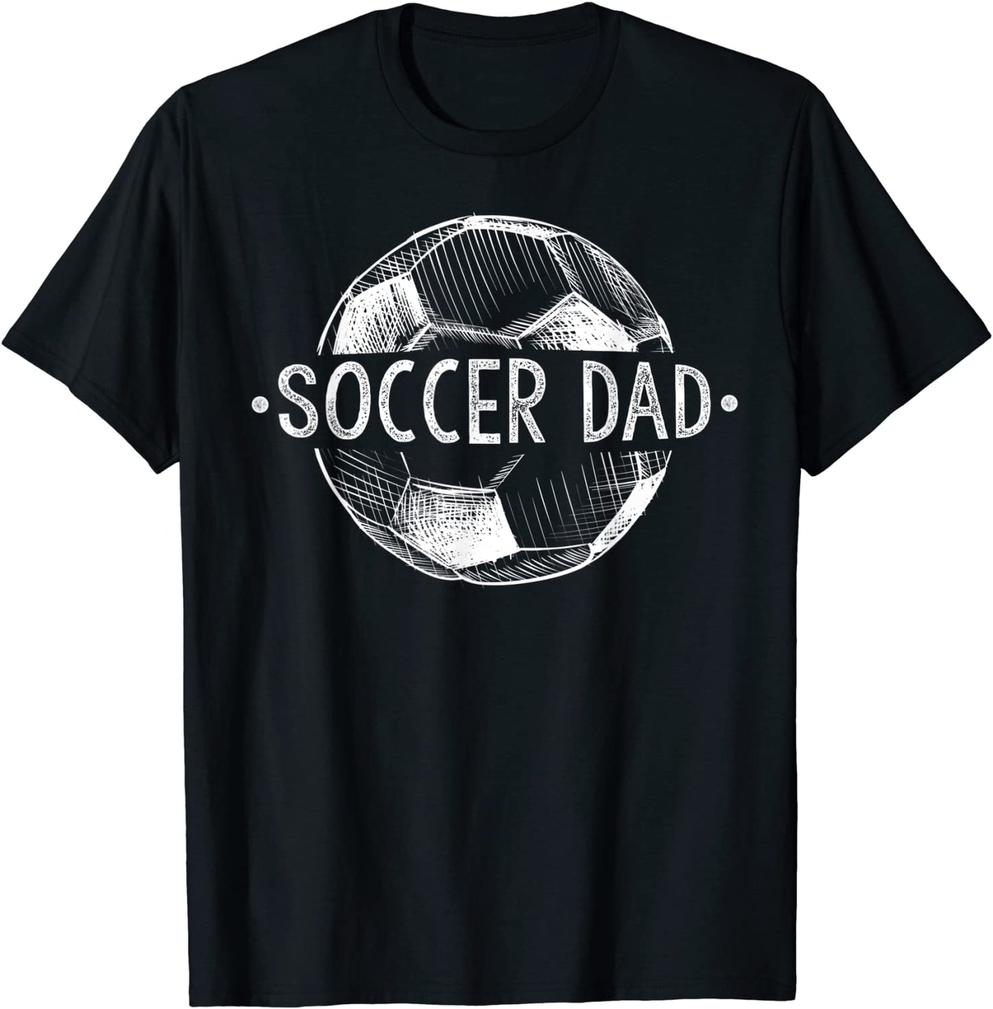 Mens Soccer Dad Family Matching Team Player Gift Sport Lover Papa T-Shirt
