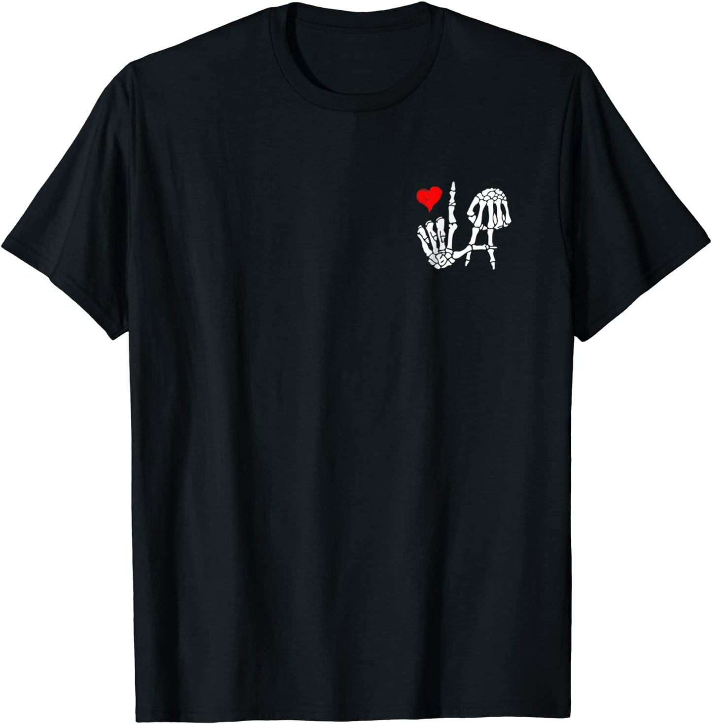 I Love Los Angeles Tshirt With Skeleton LA Sign