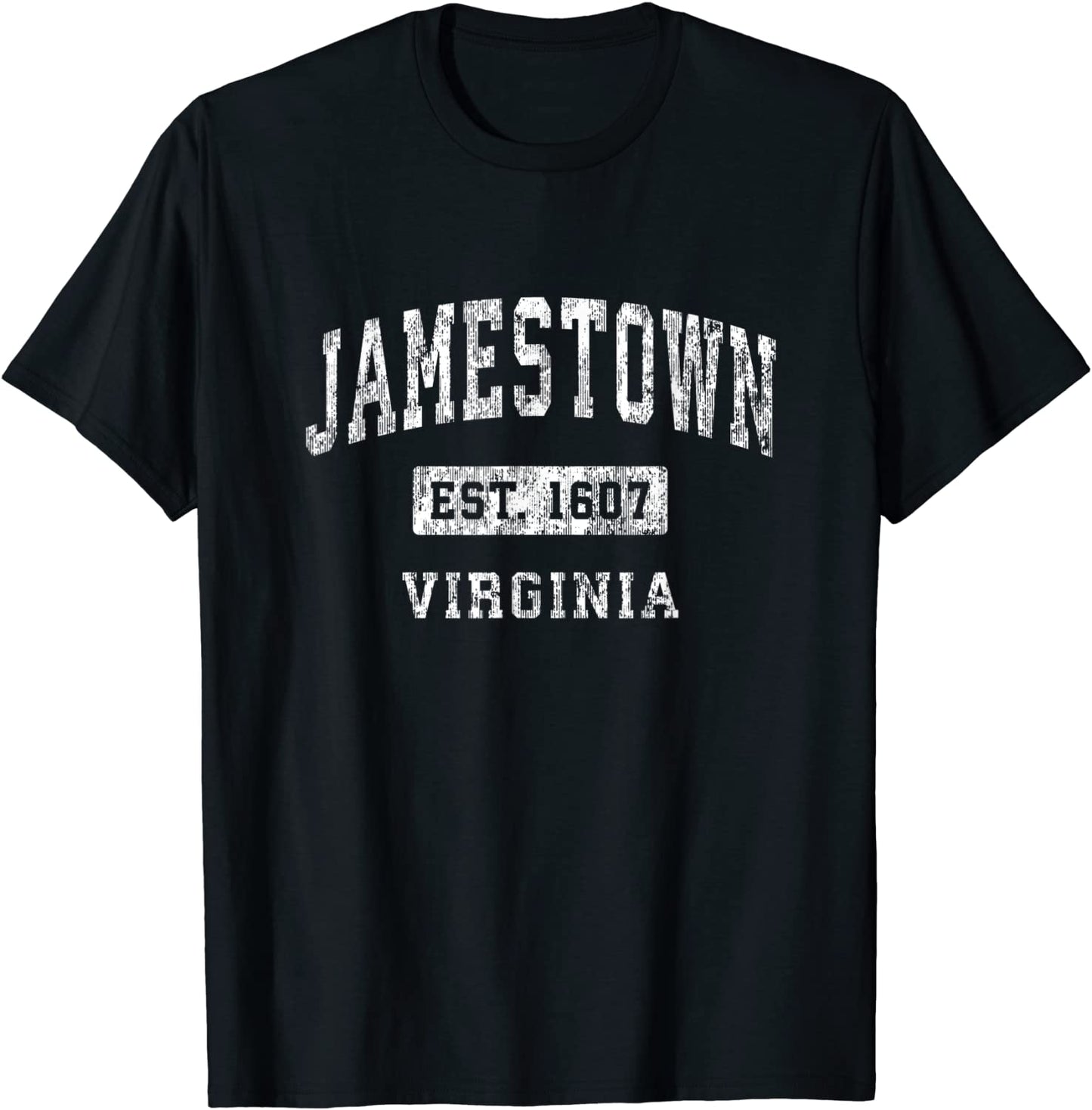 Jamestown Virginia VA Vintage Established Sports Design T-Shirt