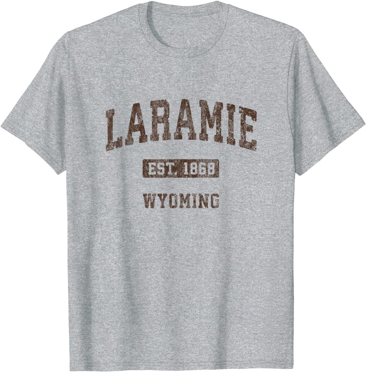 Laramie Wyoming WY Vintage Athletic Sports Design T-Shirt