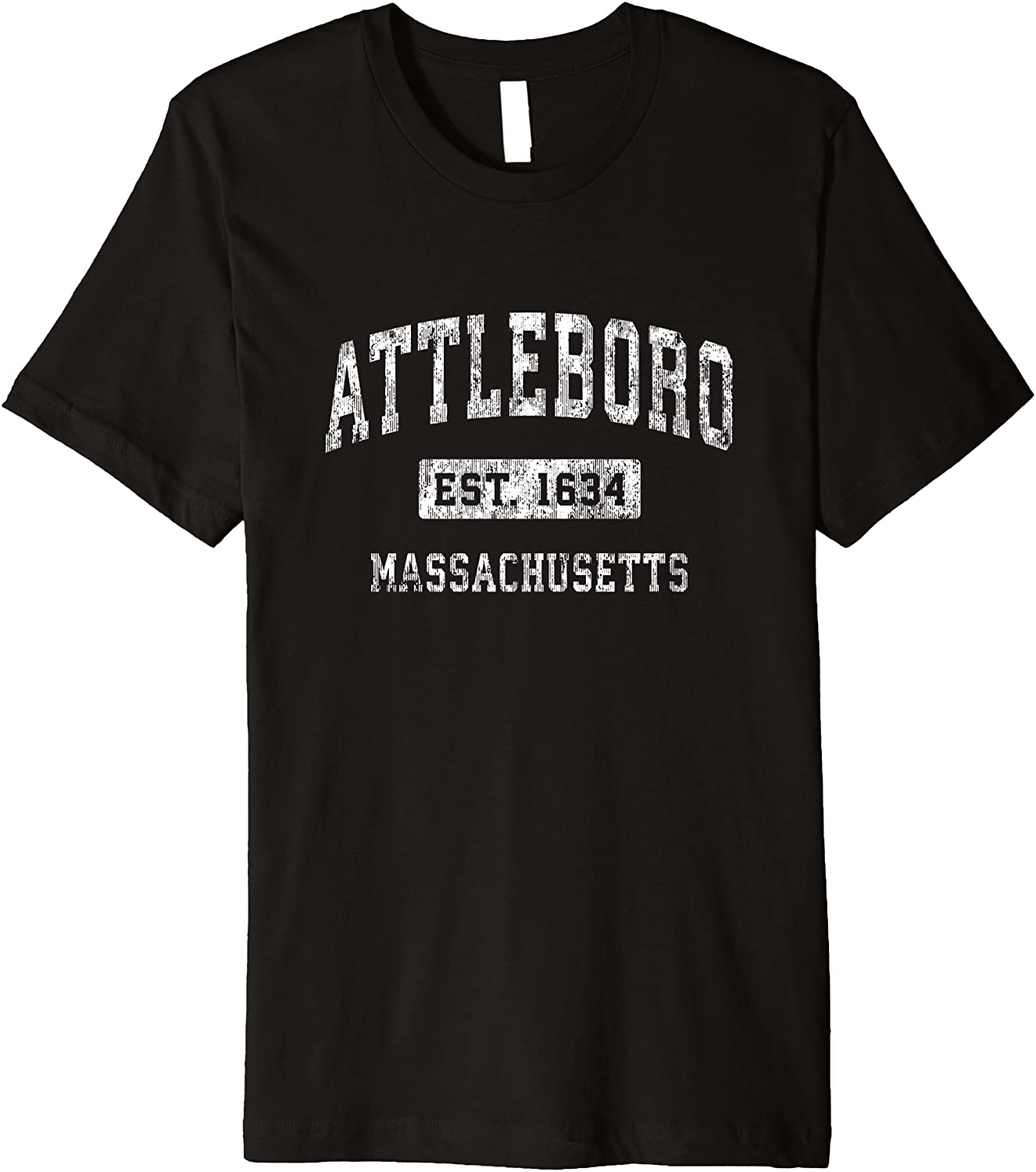 Attleboro Massachusetts MA Vintage Established Sports Design Premium T-Shirt