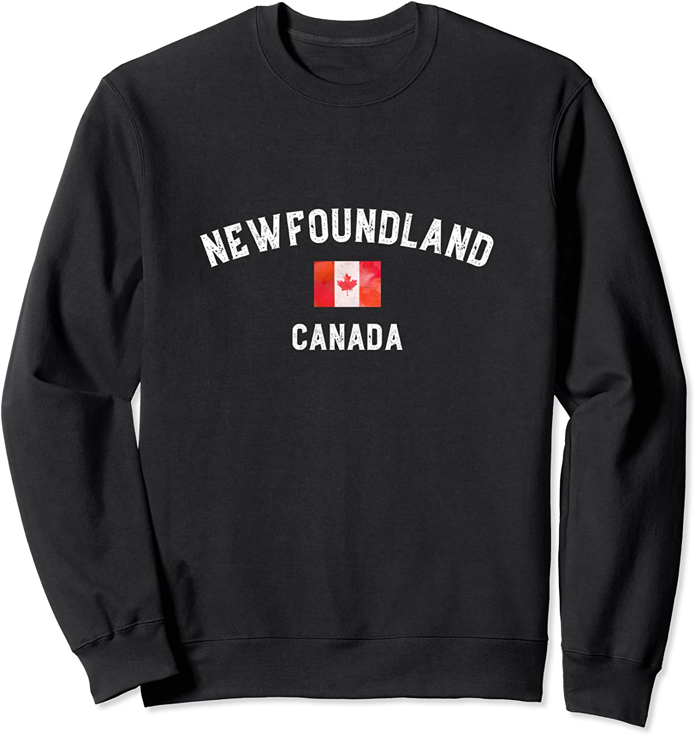 Vintage Newfoundland Canada Flag Travel Souvenir Gift Sweatshirt