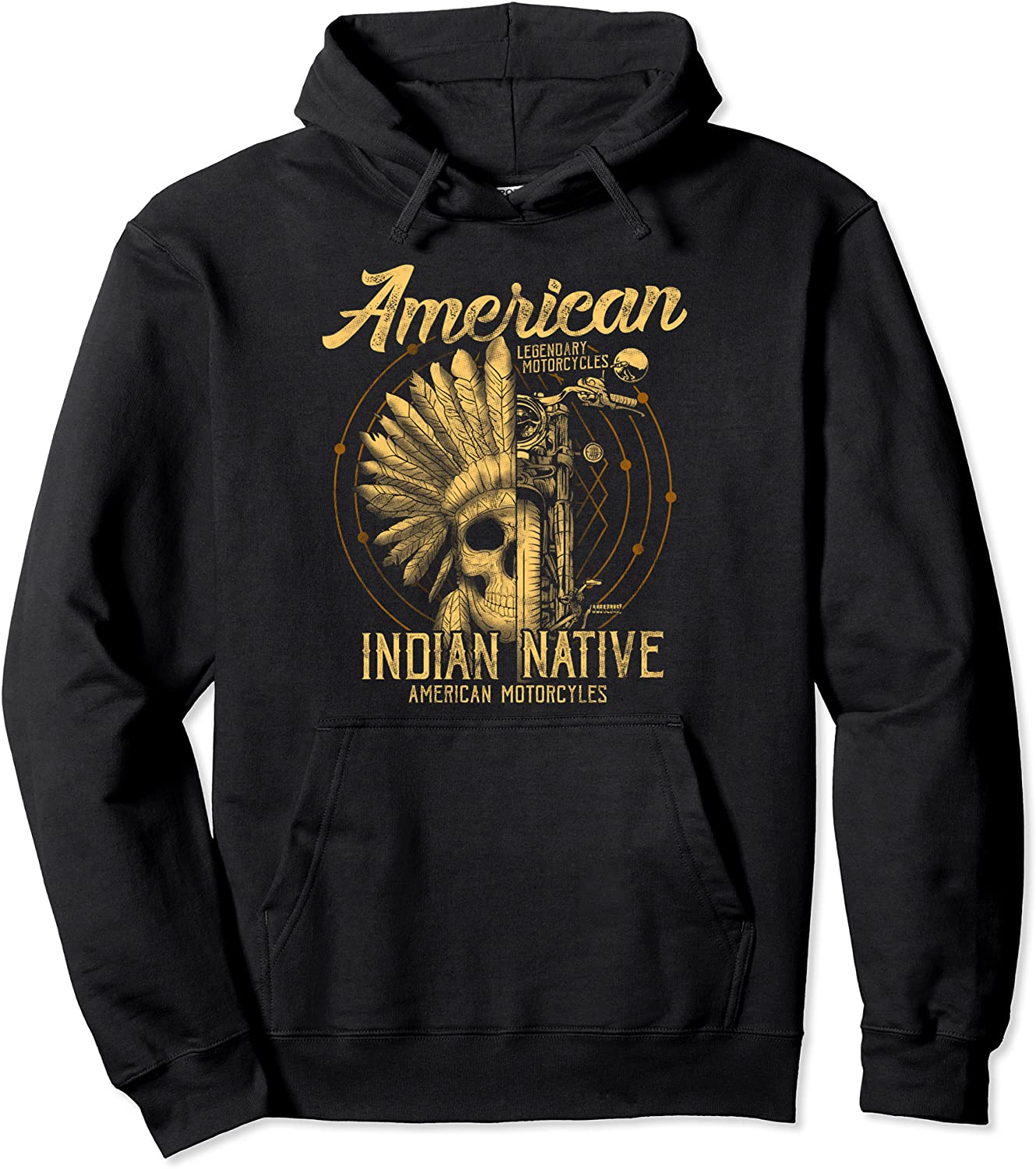 American Native Indian Hoodie American Motorcycle Gift Top