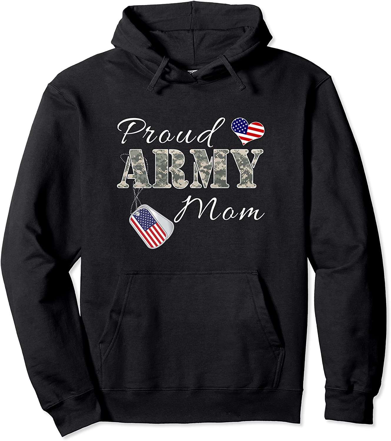 Proud Army Mom Camouflage Military Mommy Gifts Mothers Day Pullover Hoodie