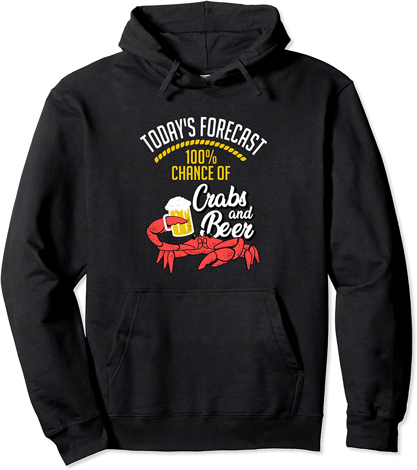 Crabs and Beer Chesapeake Blue Crab Shirt Crabbing Men Women Pullover Hoodie