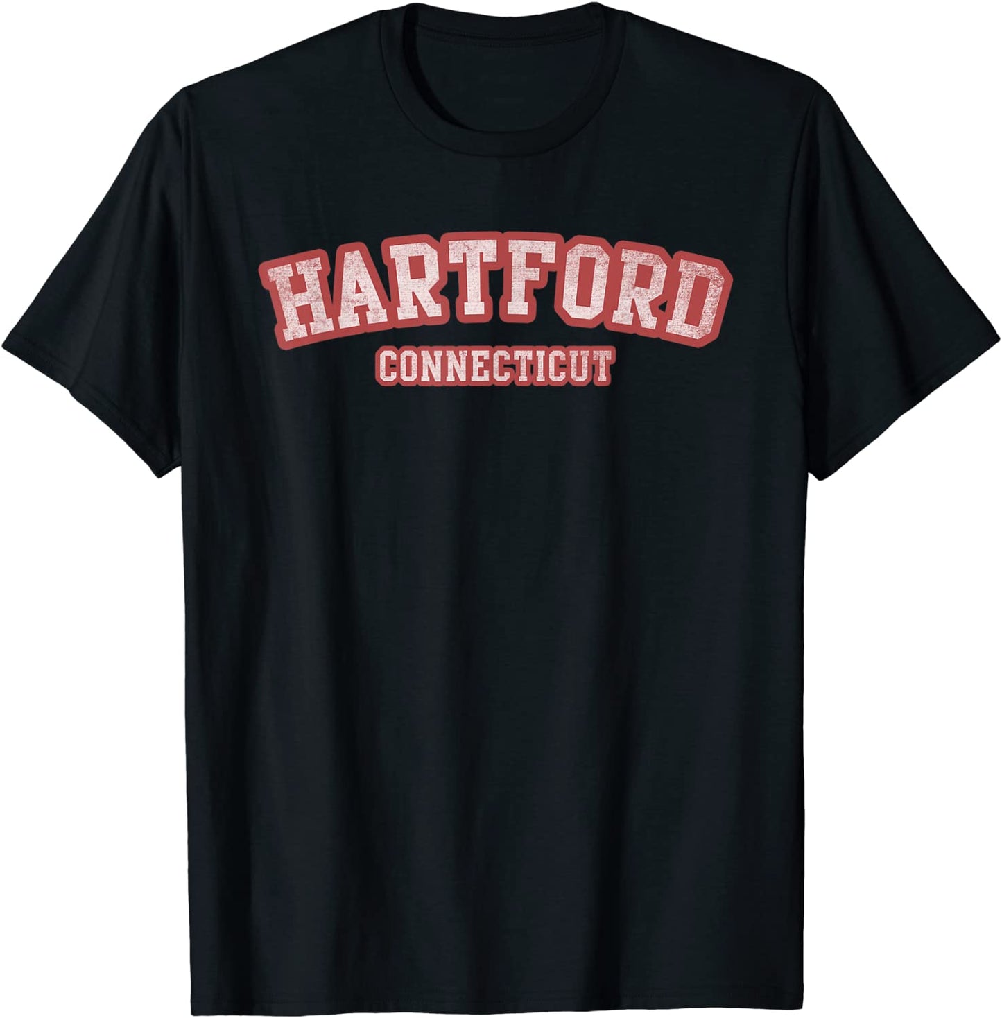 Hartford Connecticut Athletic Text Sport Style T-Shirt