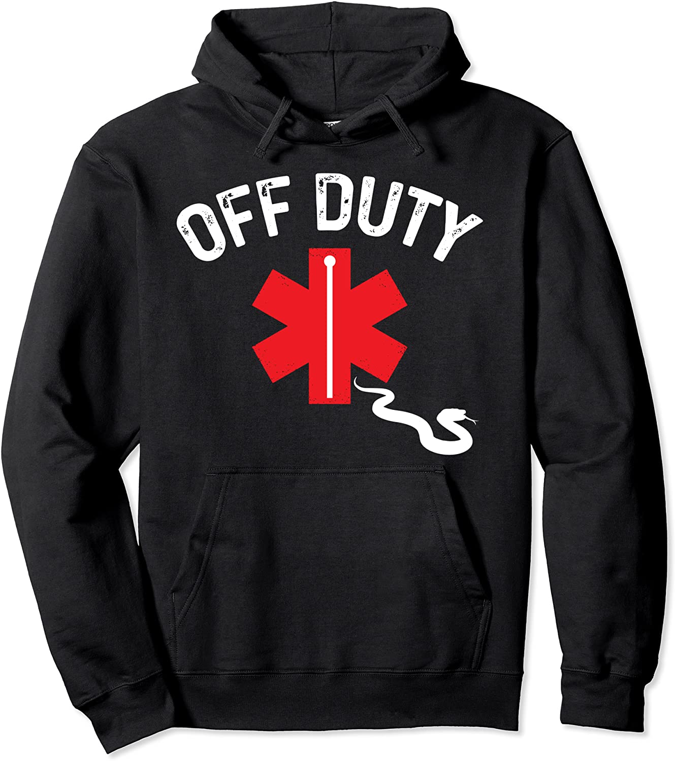 Off Duty Snake Paramedic Funny Nurse EMS First Responder Pullover Hoodie