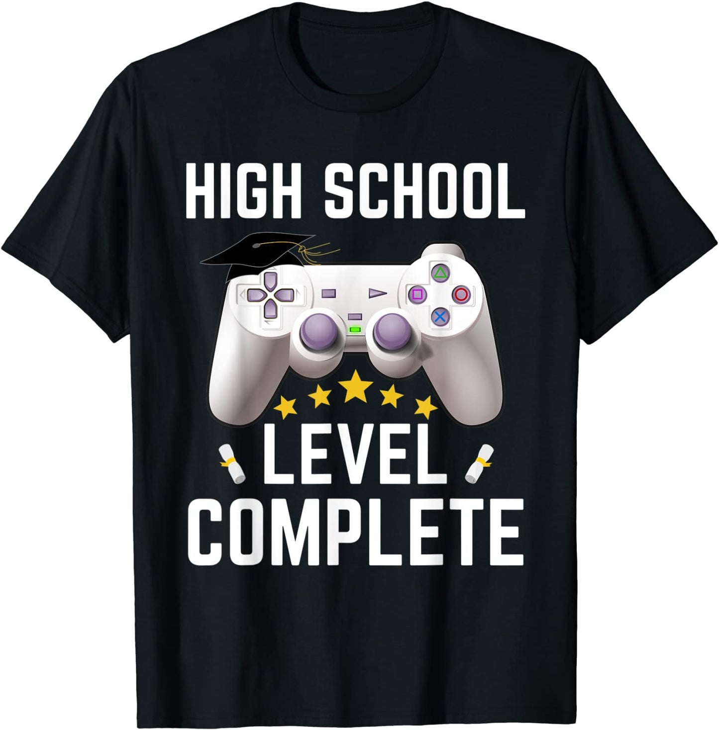 High School Level Complete Class Of 2021 Graduation Gift T-Shirt