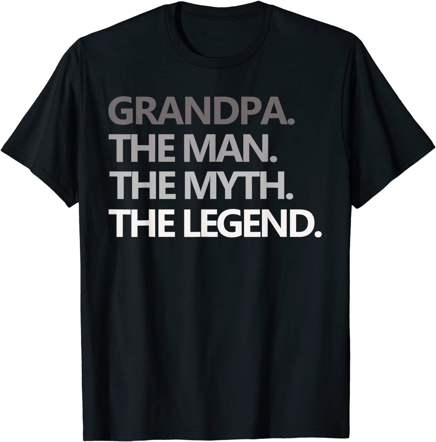 Mens GRANDPA THE MAN THE MYTH THE LEGEND Fathers Day Men T-Shirt