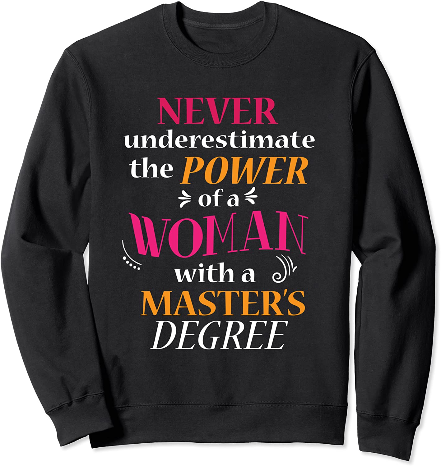Funny Masters Degree Graduation Gift MSW MPH Graduate School Sweatshirt