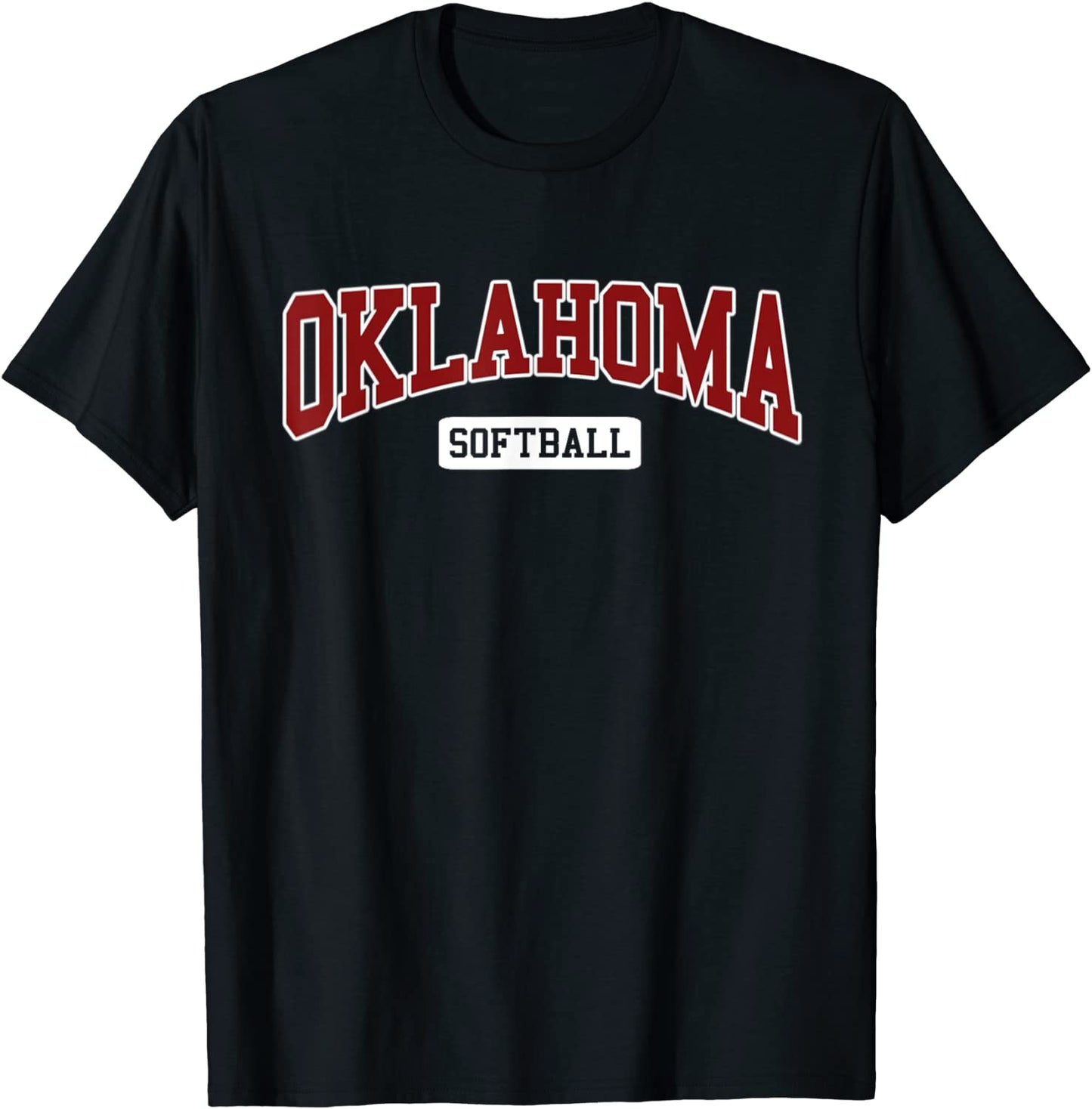 Oklahoma Softball Classic Retro Style Softball Player T-Shirt