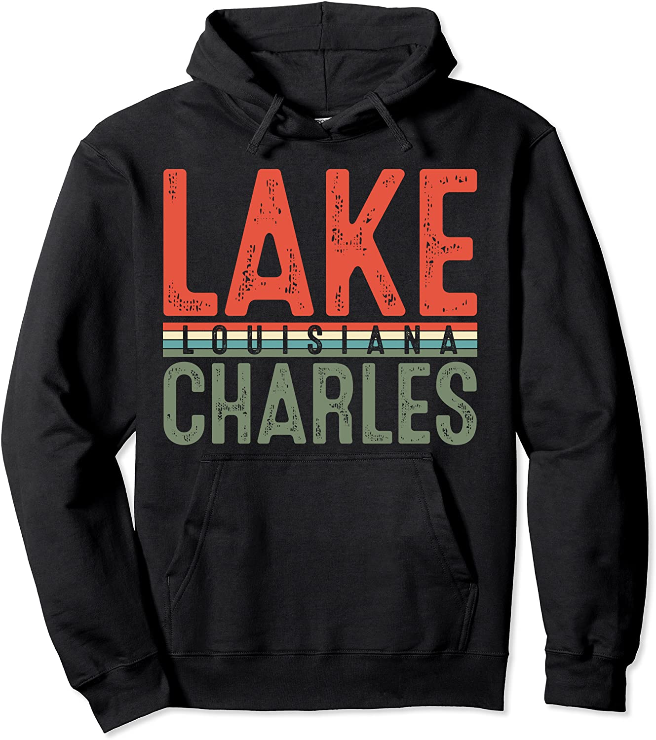 Lake Charles Louisiana Pullover Hoodie