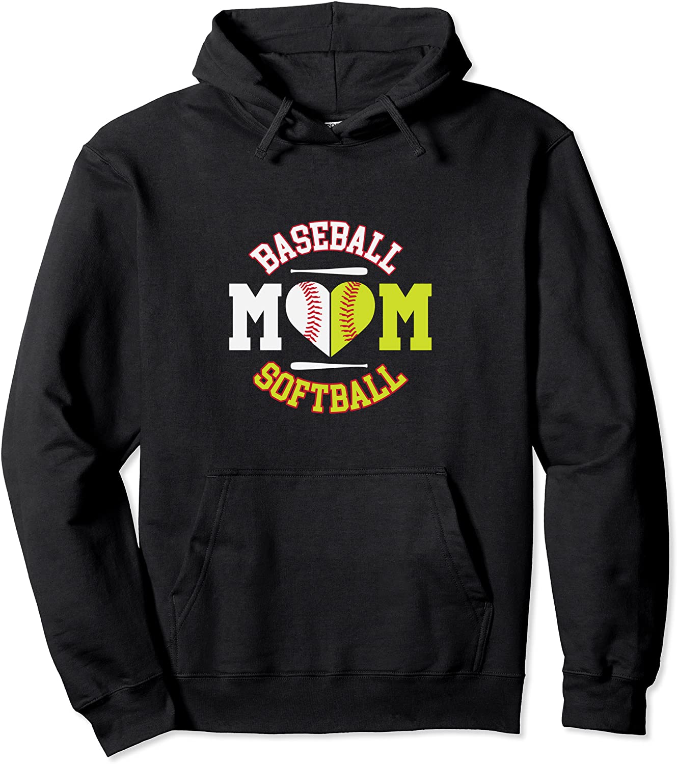 Funny Softball Baseball Mom Hoodie Ball Mom Hoodie