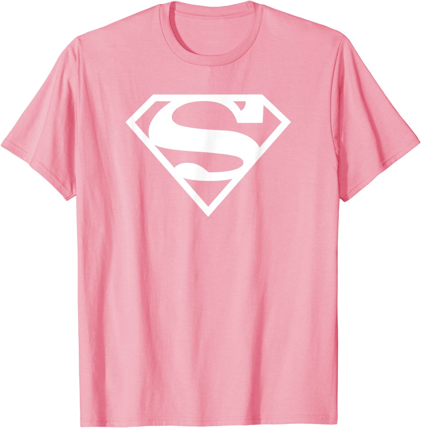 Supergirl White Pink Shield T-Shirt