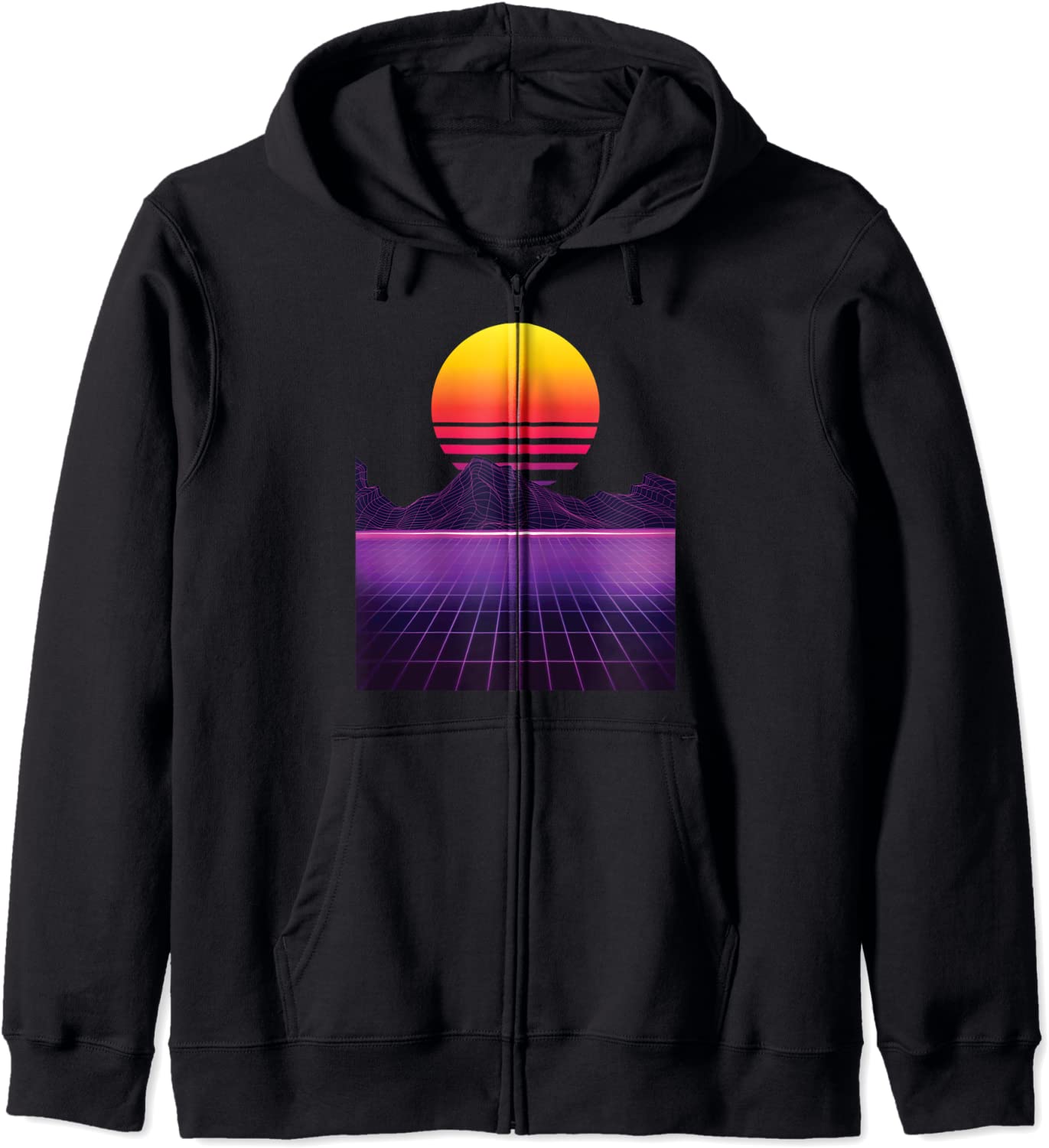 Outrun Synthwave Vaporwave Aesthetic 80s Retro Hoodie