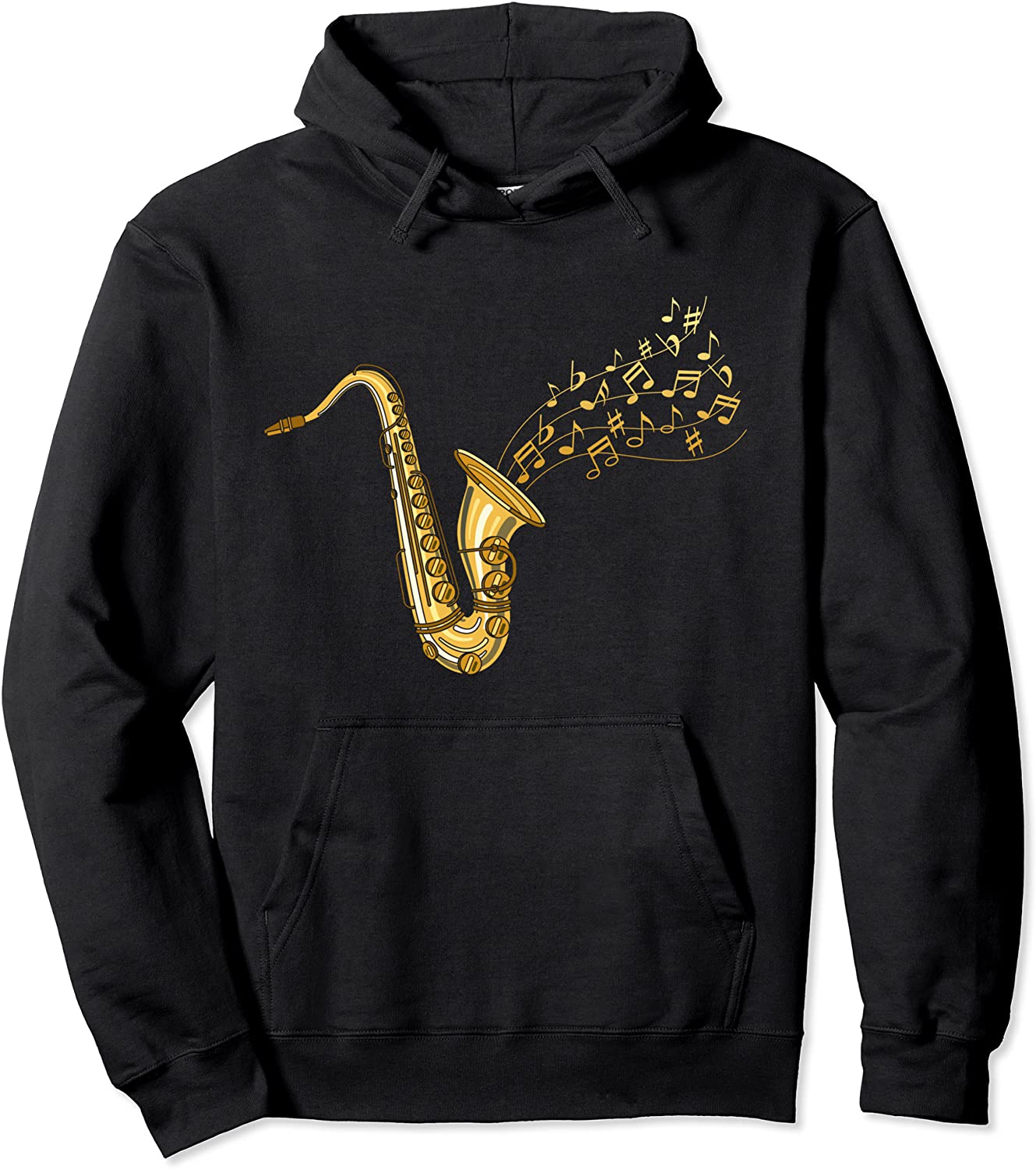 Musical Instrument Jazz Musician Gift Idea Saxophone Pullover Hoodie