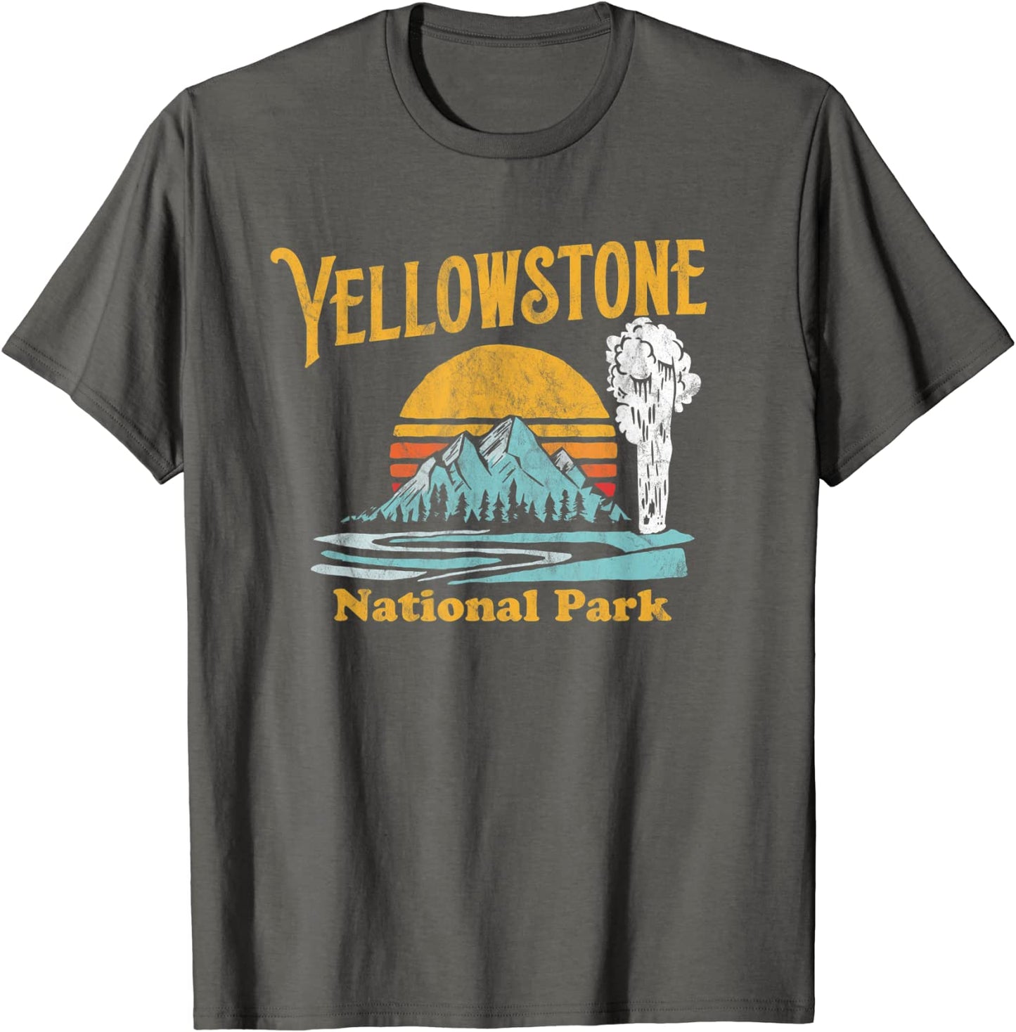 Vintage Yellowstone National Park Retro 80s Graphic T-Shirt