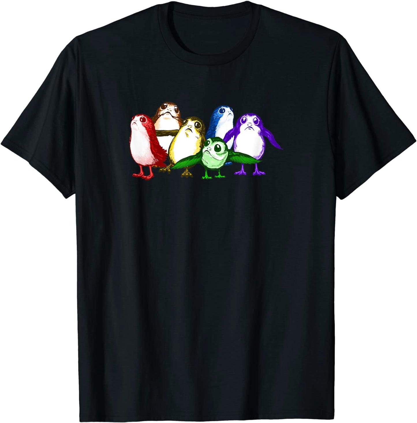 Star Wars Rainbow Pride Porg Parade T-Shirt