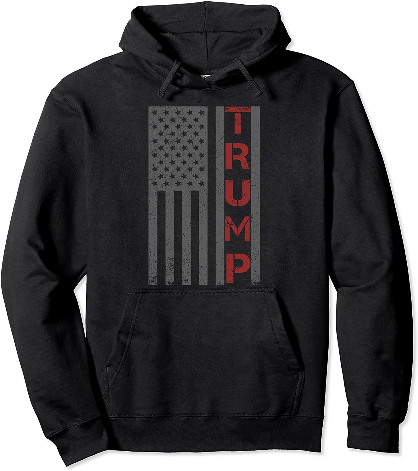 Trump 2020 Vintage American Flag Republican Pullover Hoodie