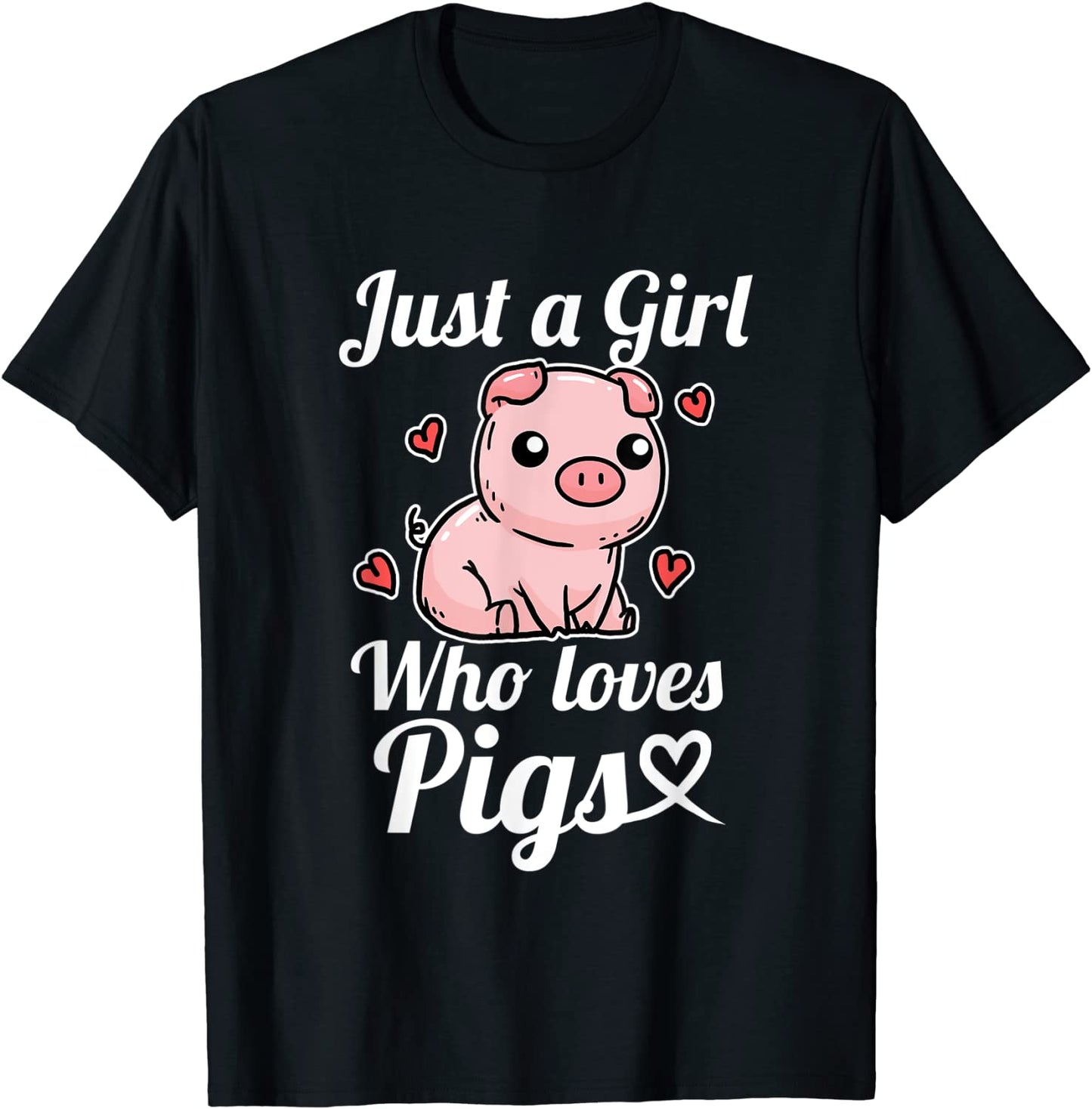 Just A Girl Who Loves Pigs Cute Pig Costume T-Shirt