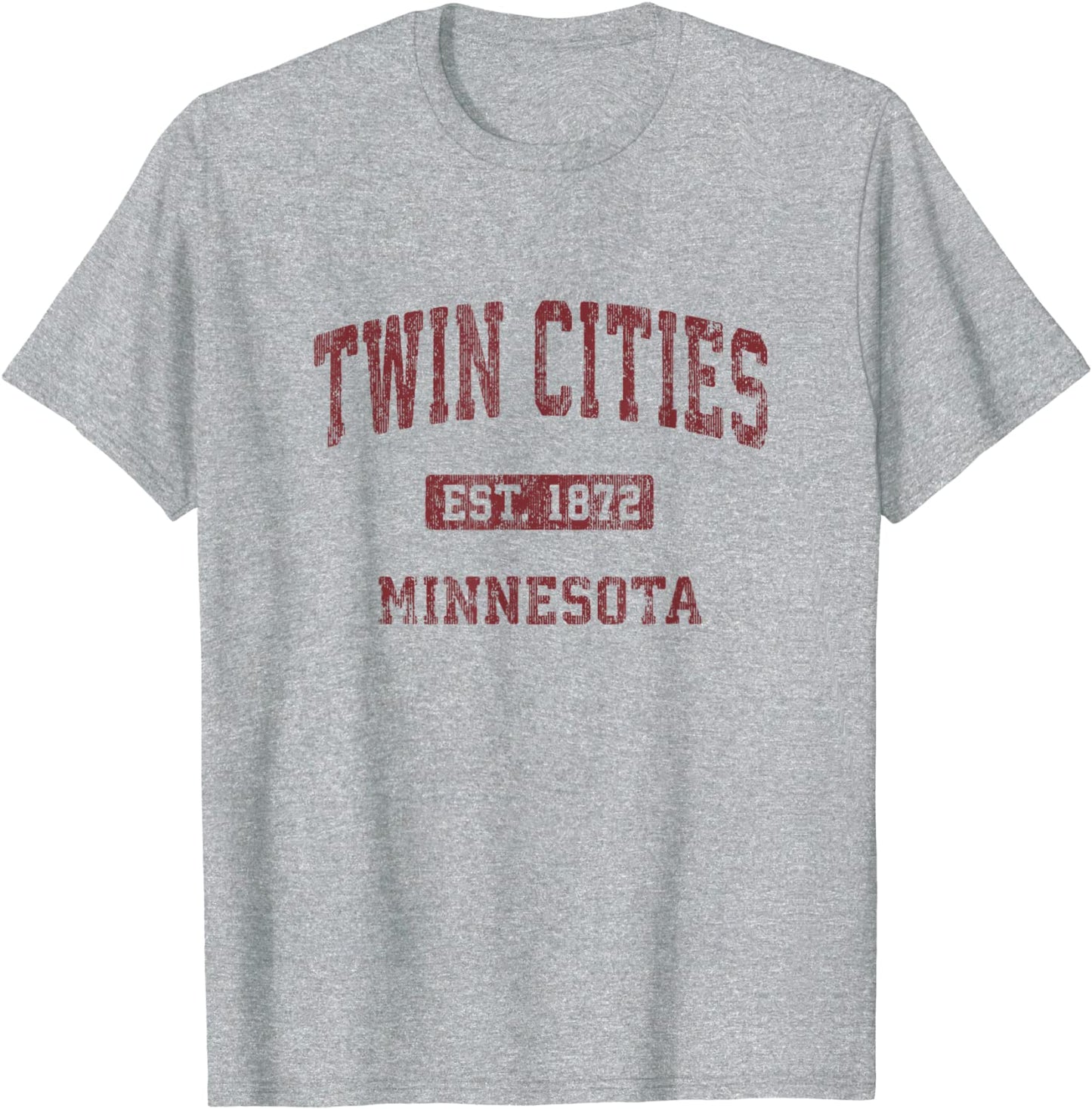 Twin Cities Minnesota MN Vintage Athletic Sports Design T-Shirt