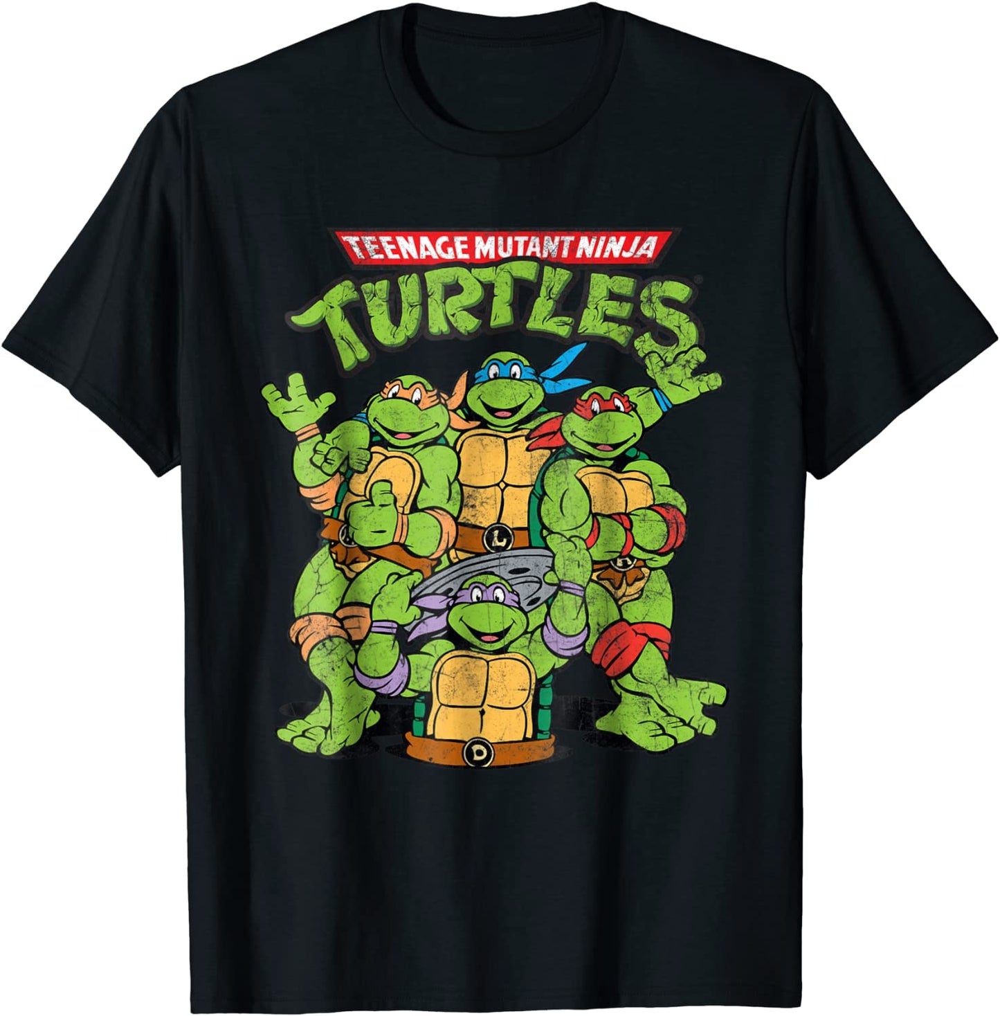 Teenage Mutant Ninja Turtles Classic Retro Logo Tee-Shirt
