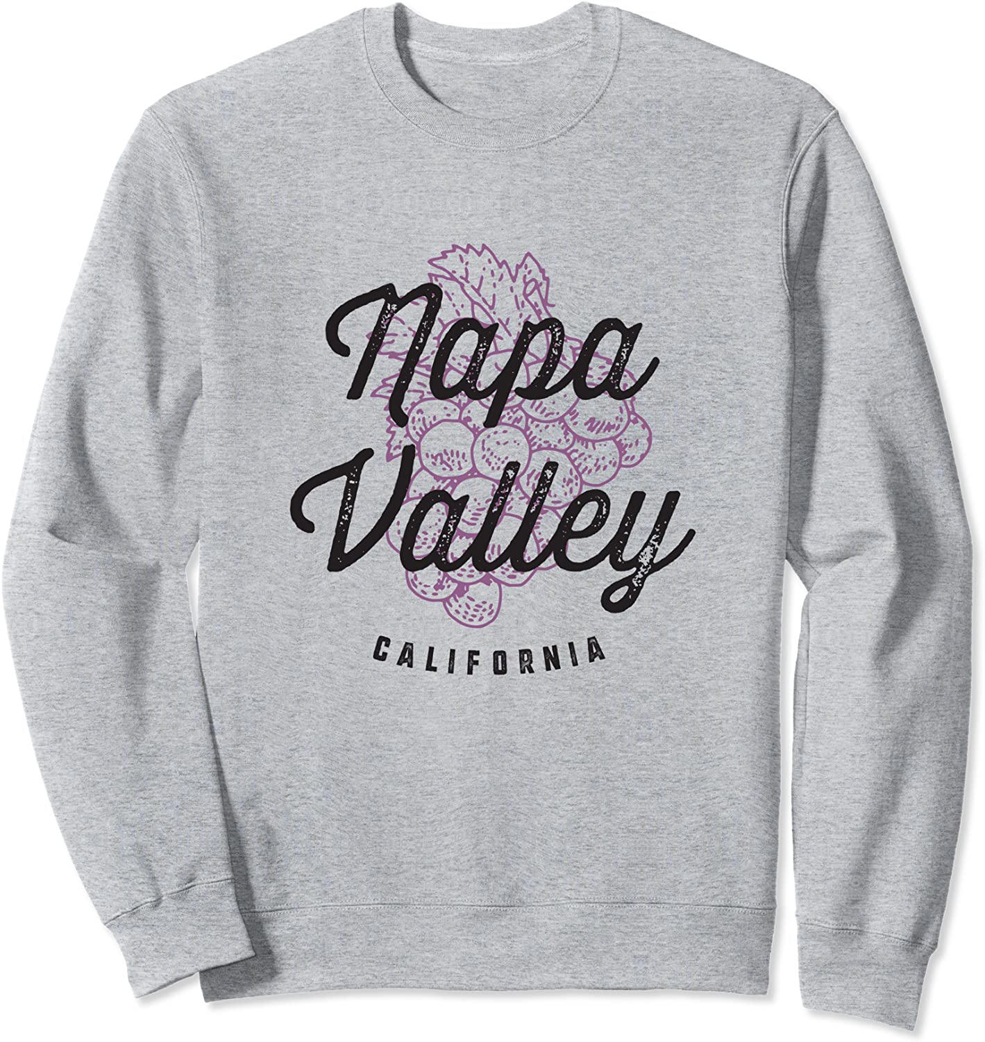 Napa Valley California Wine Country Vintage Grapes Sweatshirt
