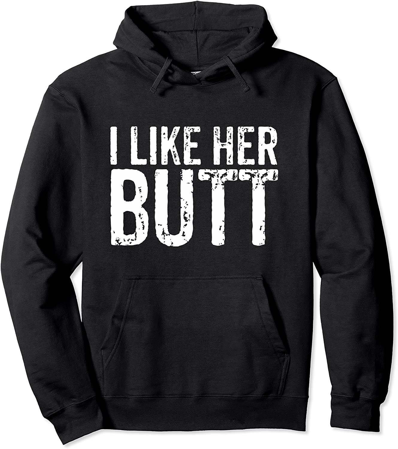 Cute Valentines Couple Matching Outfit I Like Her Butt Set1 Pullover Hoodie
