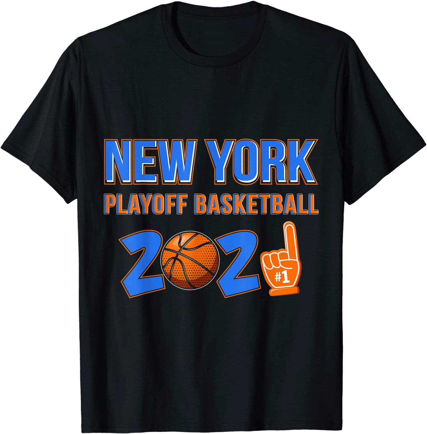 New York Basketball 2021 Playoffs NYC Sports Apparel 1 Fan T-Shirt