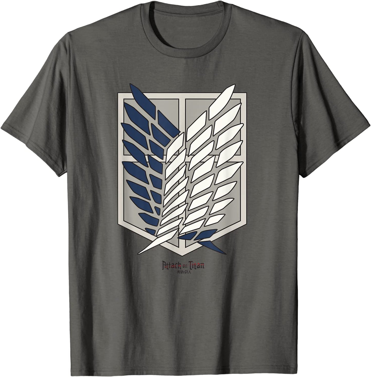 Mens Attack on Titan Scout Regiment Shield T-Shirt