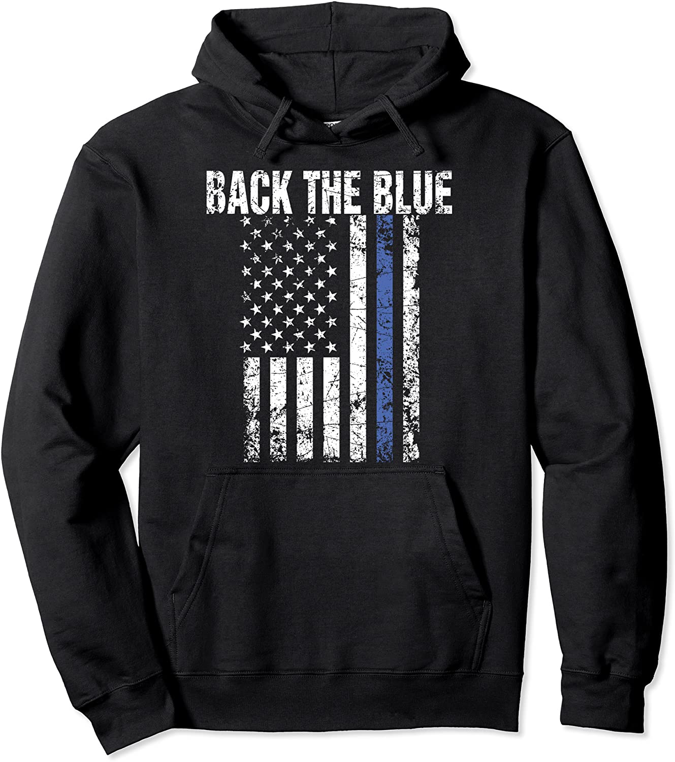 Back the Blue Gift Great Police Support Law Enforcement Tee Pullover Hoodie