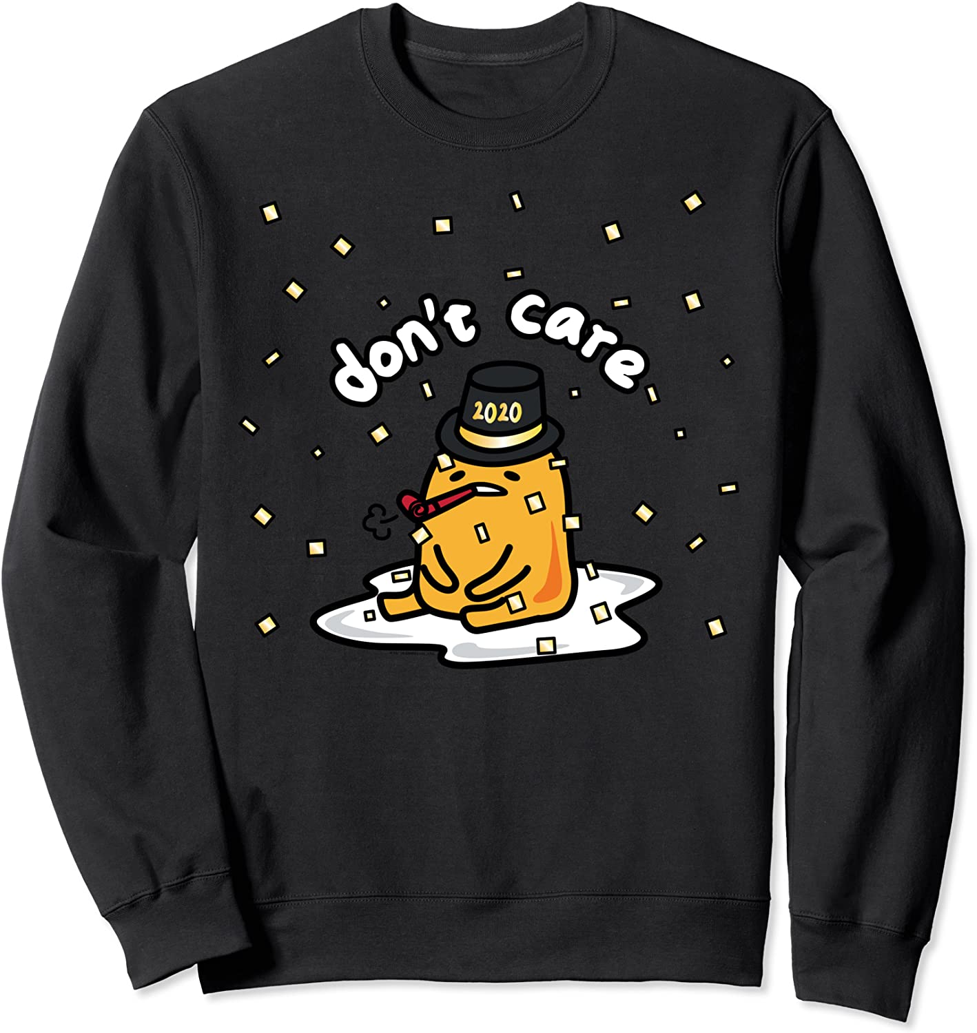 Gudetama the Lazy Egg Japan Dont Care Happy New Years 2020 Sweatshirt